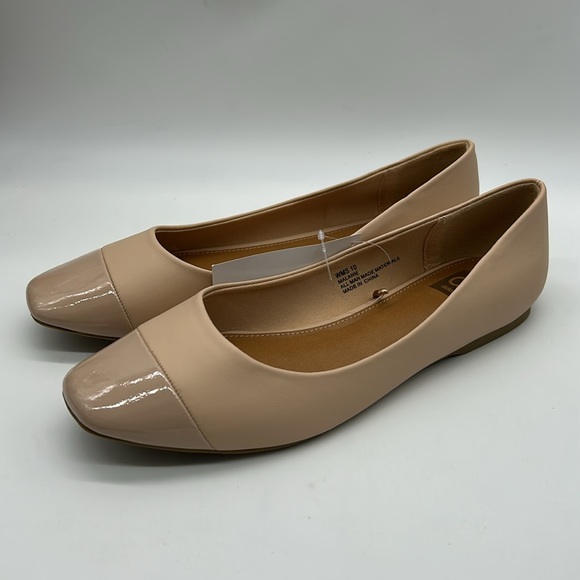 Dolce Vita Blush Nude Flats Size 10 | Patent Toe l Everyday Essential NWB - Picture 5 of 10